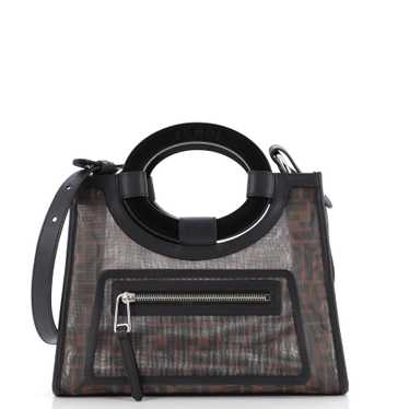 FENDI Runaway Shopper Tote Zucca Mesh Small