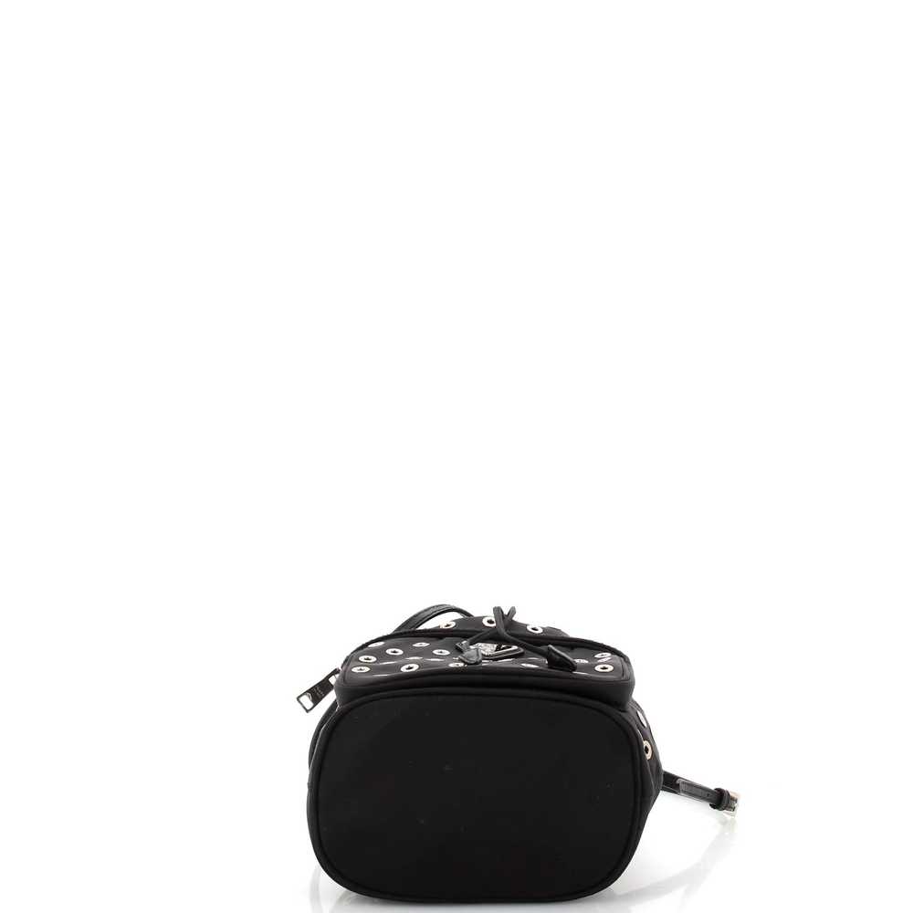 PRADA Grommet Drawstring Bucket Bag Tessuto Medium - image 4