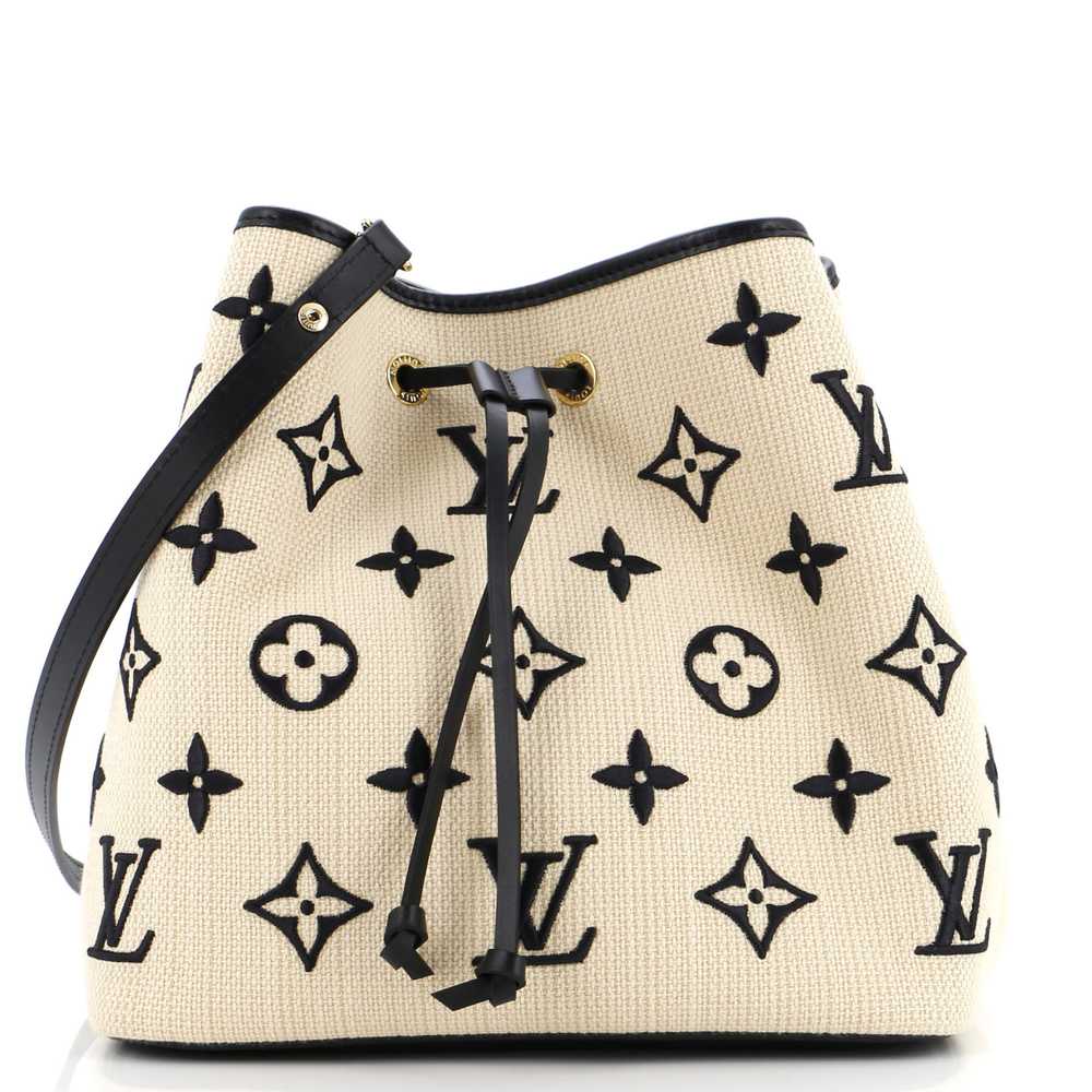 Louis Vuitton NeoNoe Handbag Monogram Giant Embro… - image 1