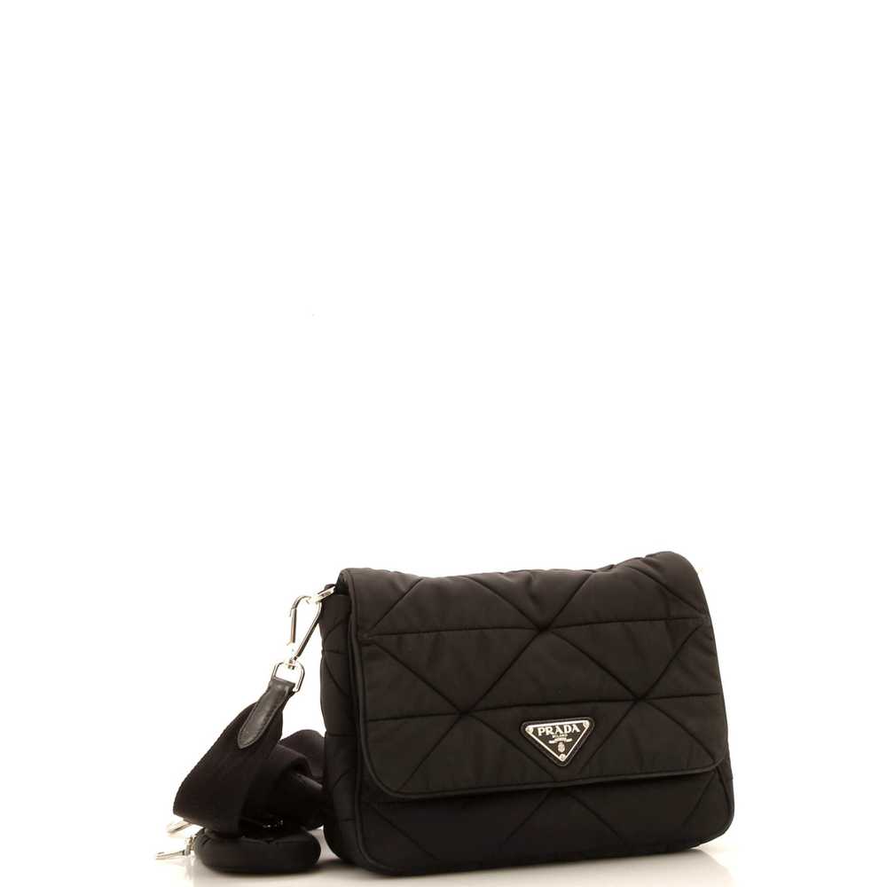 PRADA Padded Flap Shoulder Bag Quilted Tessuto - image 2