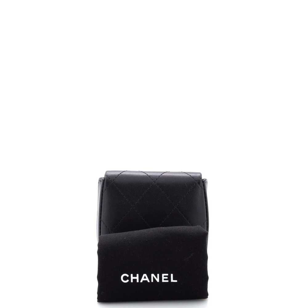 CHANEL So Black Tray Coin Pouch Quilted Lambskin - image 2