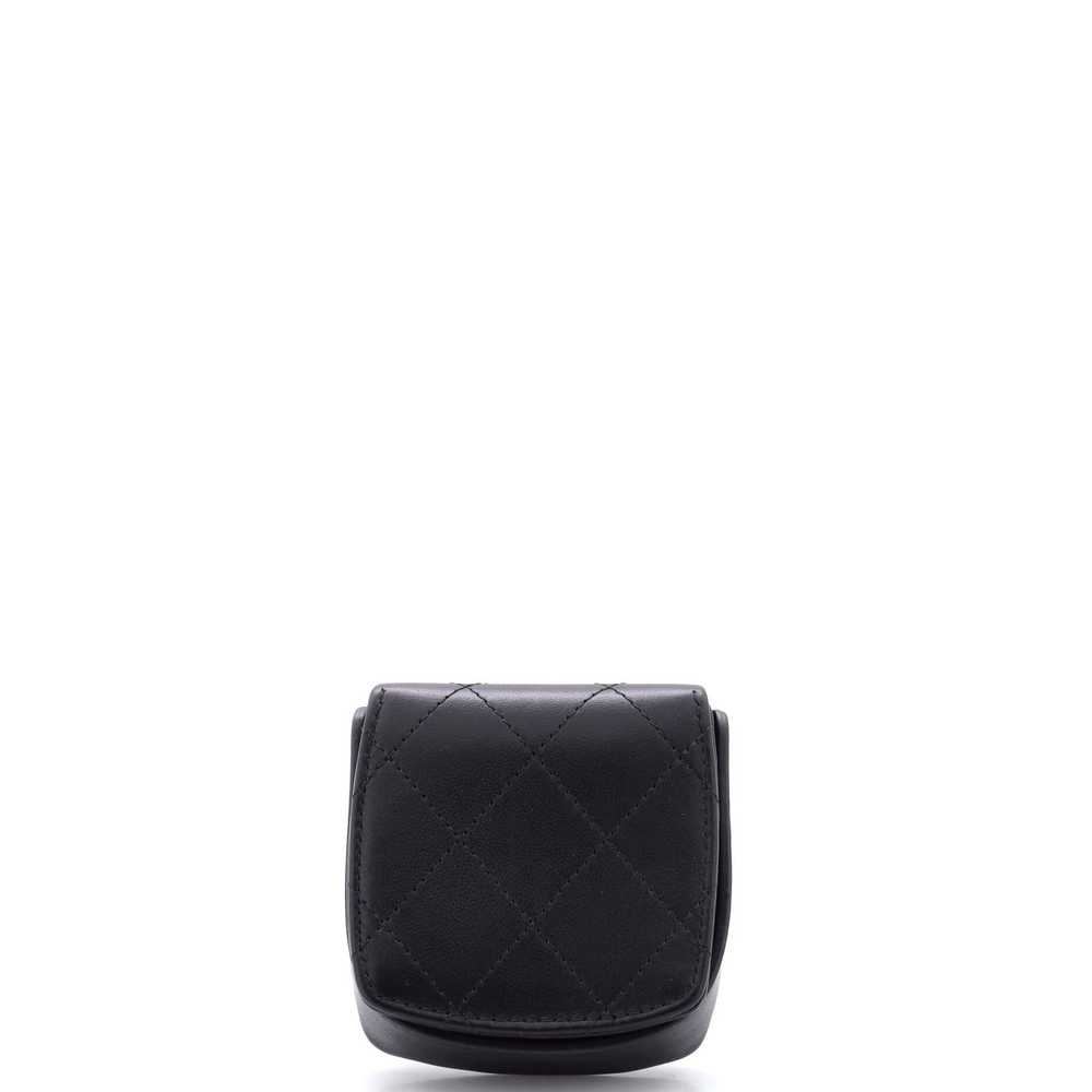 CHANEL So Black Tray Coin Pouch Quilted Lambskin - image 4