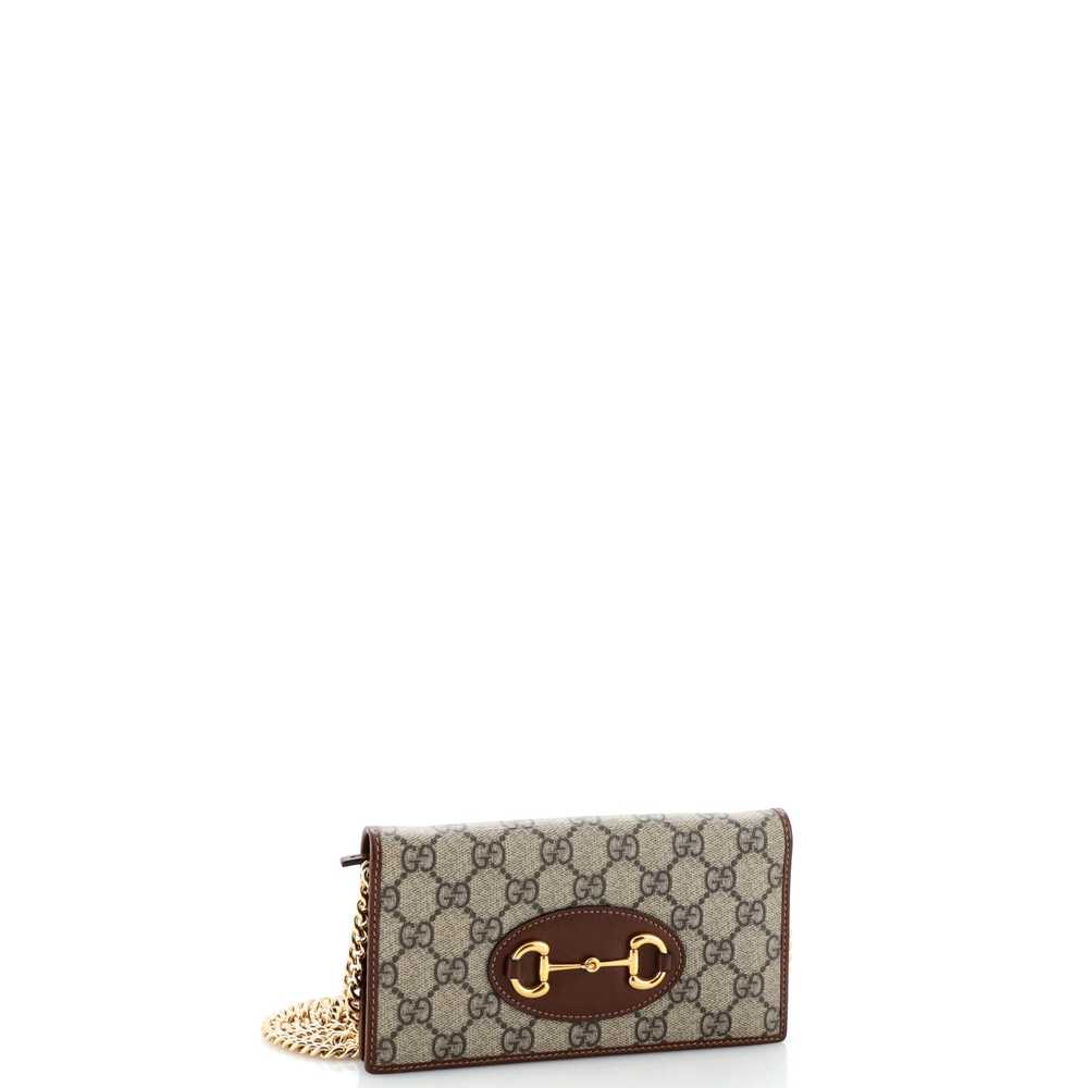 GUCCI Horsebit 1955 Chain Wallet GG Coated Canvas - image 2