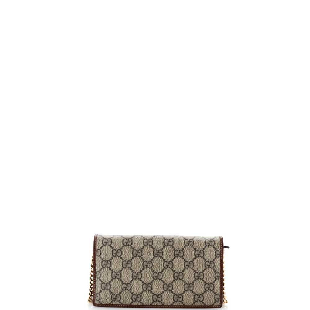 GUCCI Horsebit 1955 Chain Wallet GG Coated Canvas - image 3