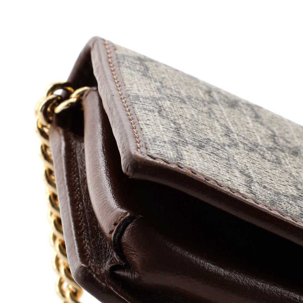 GUCCI Horsebit 1955 Chain Wallet GG Coated Canvas - image 6