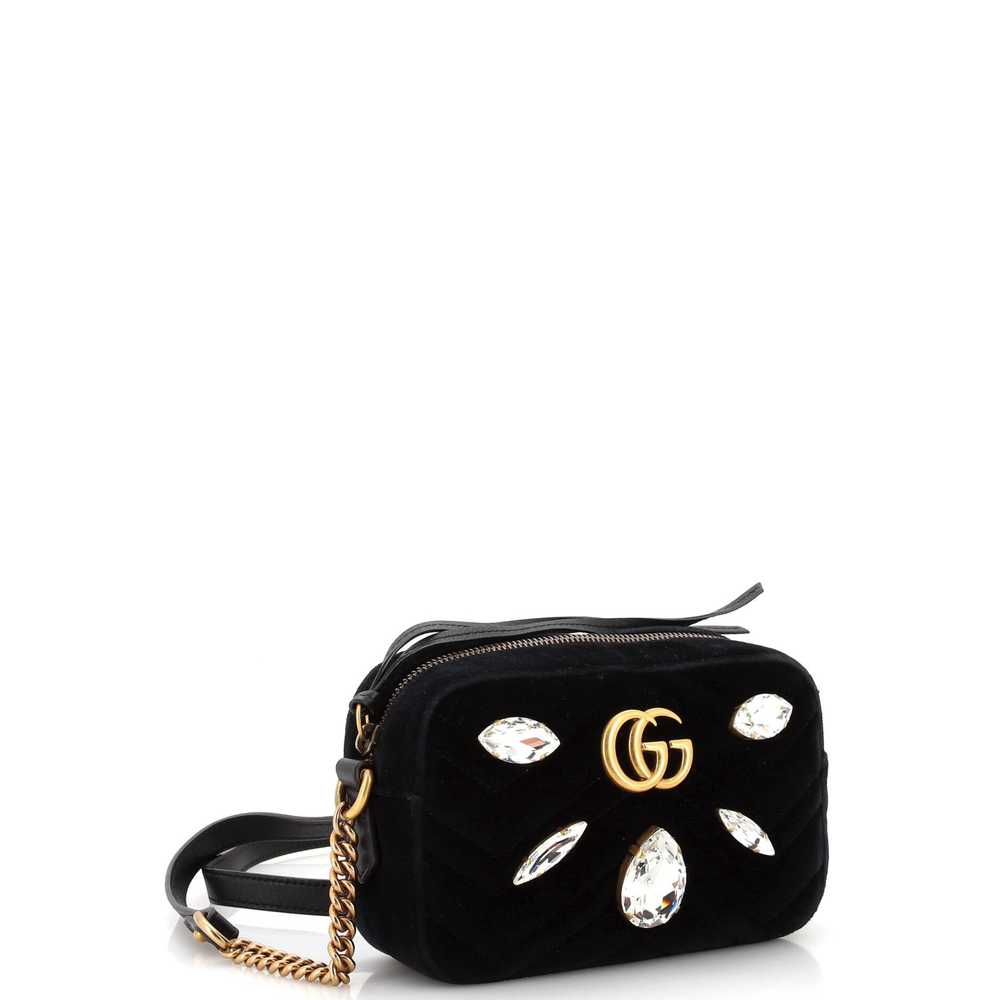 GUCCI GG Marmont Shoulder Bag Crystal Embellished… - image 2