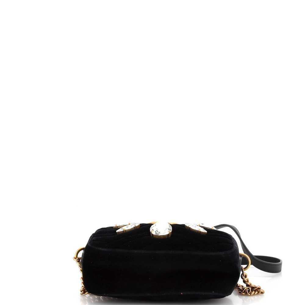 GUCCI GG Marmont Shoulder Bag Crystal Embellished… - image 4