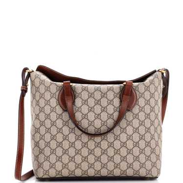 GUCCI Signature Fold Over Tote GG Coated Canvas M… - image 1