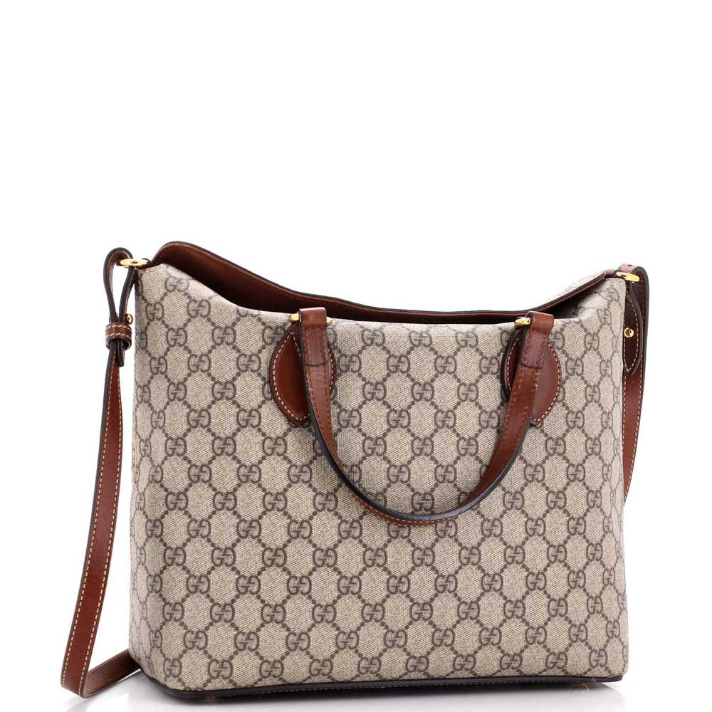 GUCCI Signature Fold Over Tote GG Coated Canvas M… - image 2