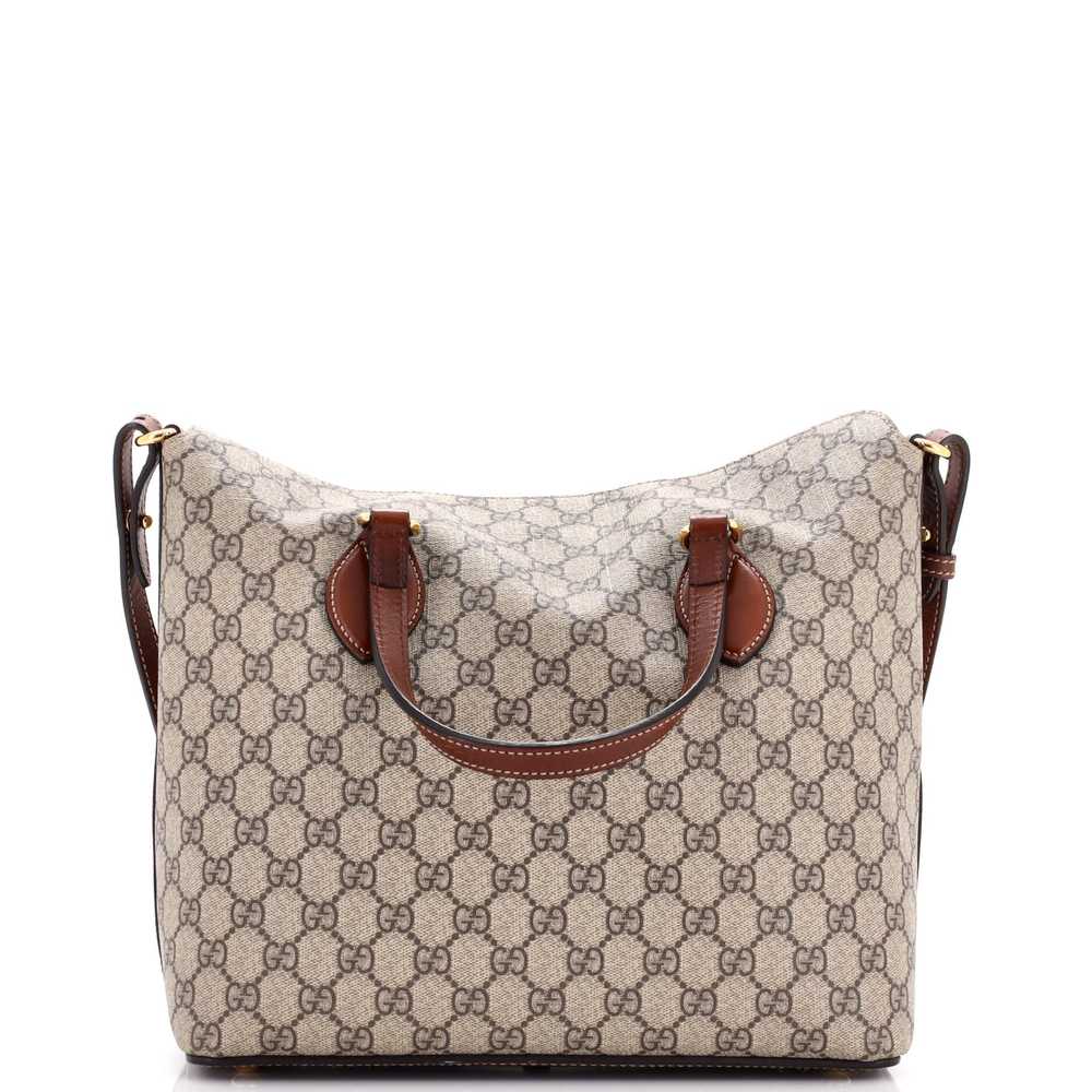 GUCCI Signature Fold Over Tote GG Coated Canvas M… - image 3