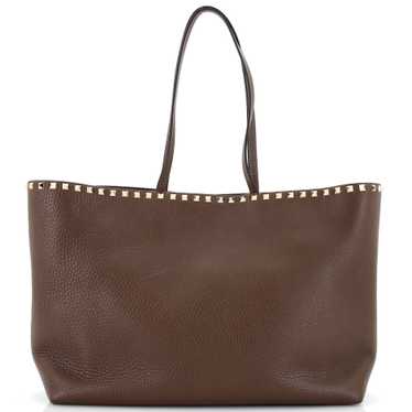 VALENTINO GARAVANI Rockstud Shopper Tote Leather L