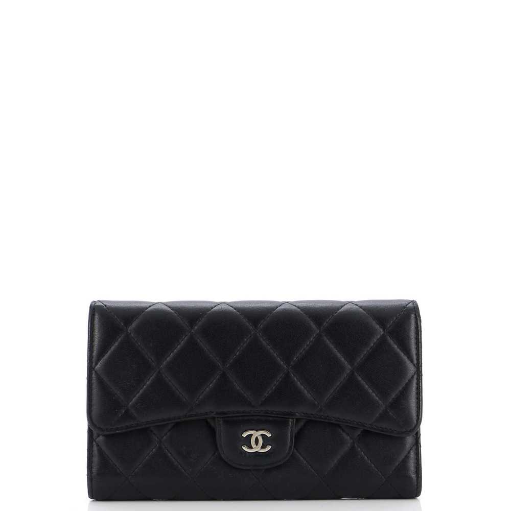 CHANEL L-Flap Wallet Quilted Lambskin Long - image 1