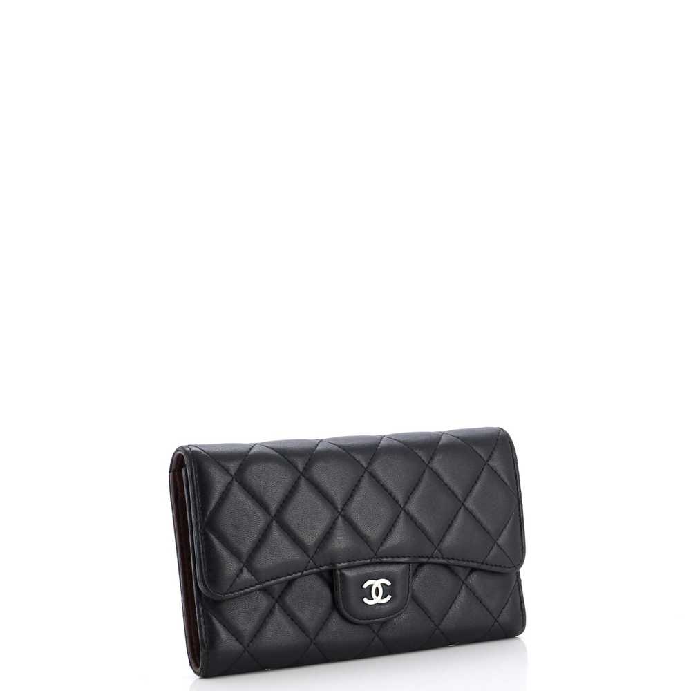 CHANEL L-Flap Wallet Quilted Lambskin Long - image 2