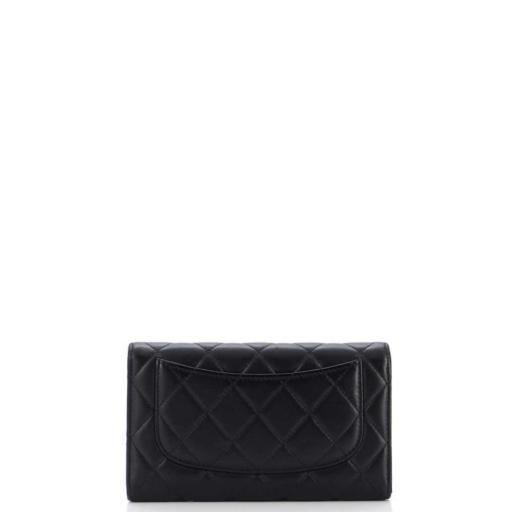 CHANEL L-Flap Wallet Quilted Lambskin Long - image 3