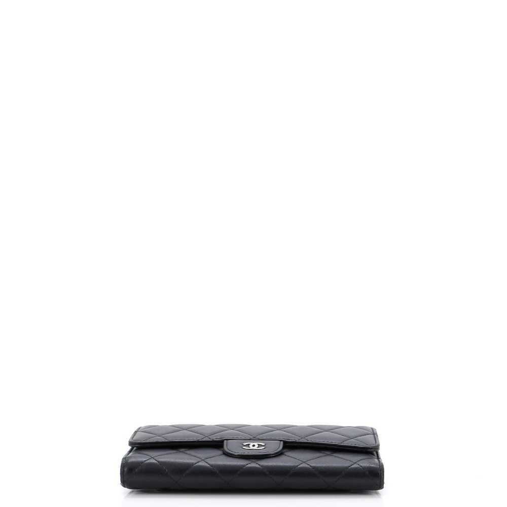 CHANEL L-Flap Wallet Quilted Lambskin Long - image 4