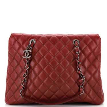 CHANEL City Shopping Tote Quilted Caviar Large