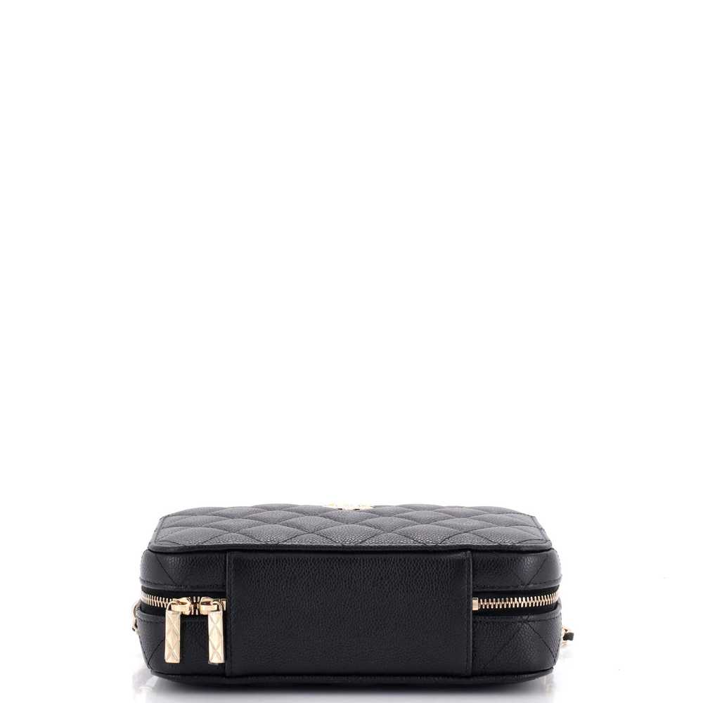 CHANEL CC Zip Around Top Handle Vanity Case with … - image 5