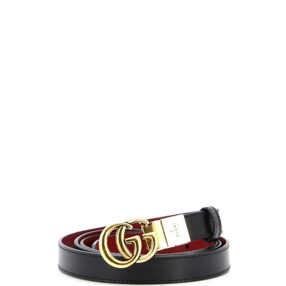 GUCCI GG Marmont Reversible Belt Leather Thin 135 - image 1