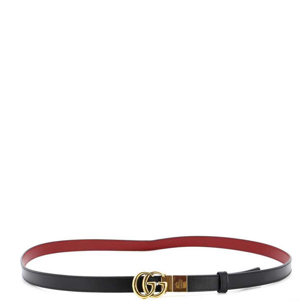 GUCCI GG Marmont Reversible Belt Leather Thin 135 - image 2