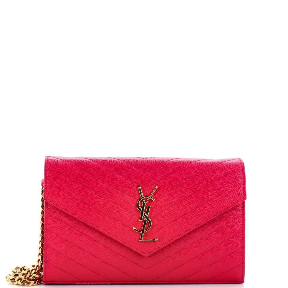 Saint Laurent Classic Monogram Wallet on Chain Ma… - image 1