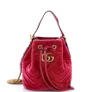 GUCCI GG Marmont Bucket Bag Matelasse Velvet Small - image 1