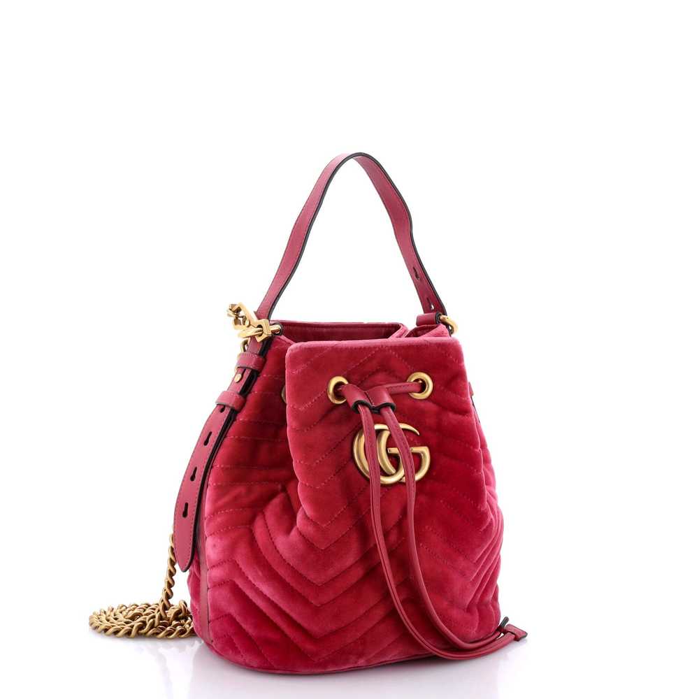 GUCCI GG Marmont Bucket Bag Matelasse Velvet Small - image 2