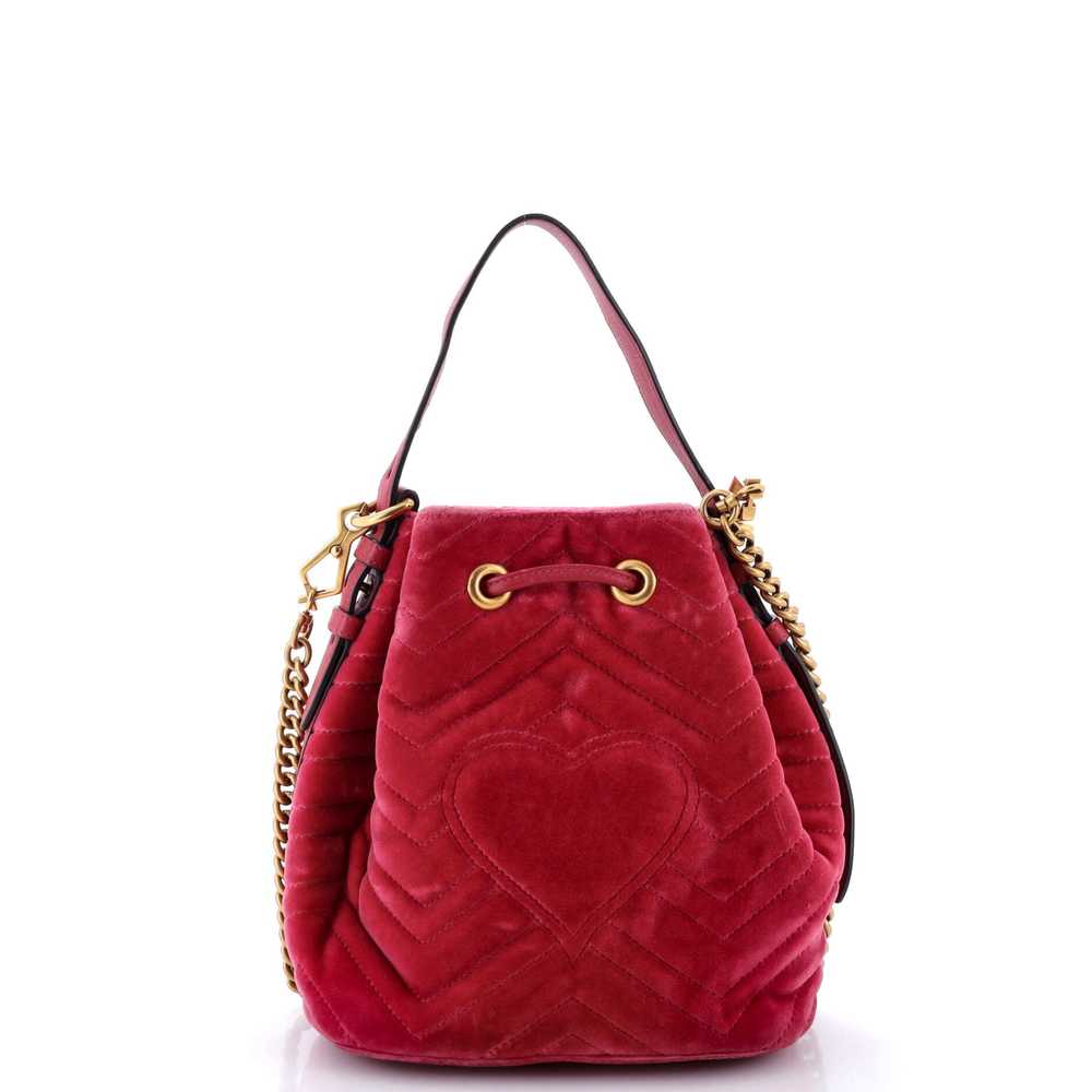 GUCCI GG Marmont Bucket Bag Matelasse Velvet Small - image 3