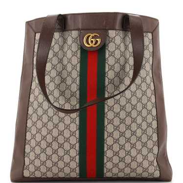 GUCCI Ophidia Soft Open Tote GG Coated Canvas Larg