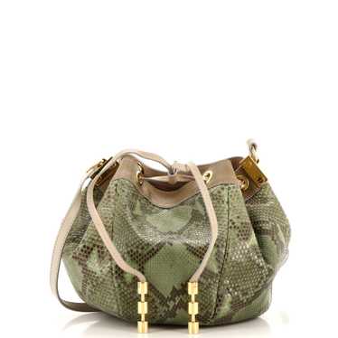 CHLOE Camille Crossbody Bag Python Small