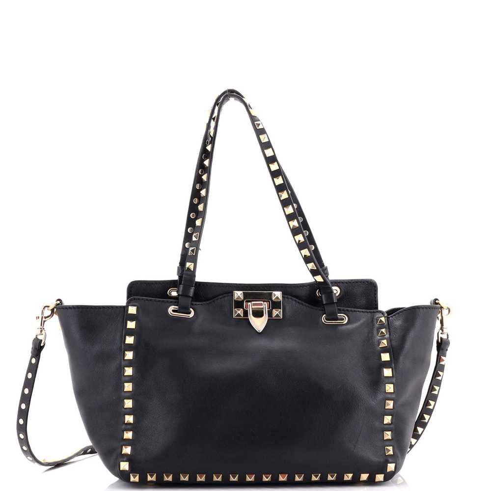 VALENTINO GARAVANI Rockstud Tote Soft Leather Sma… - image 1