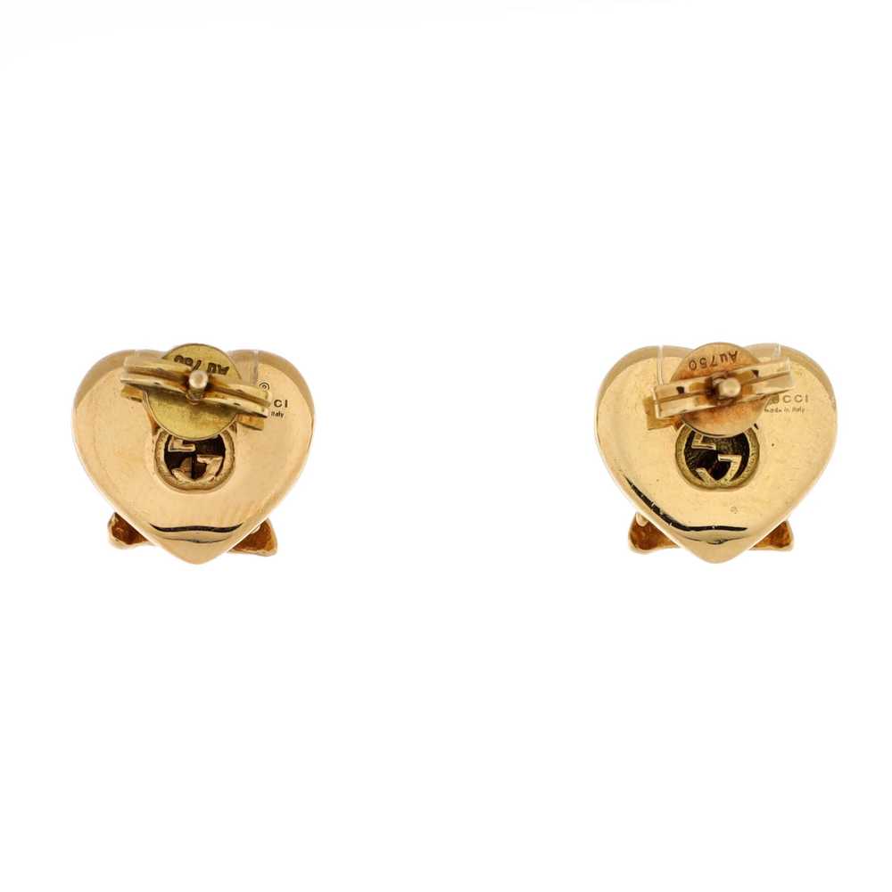 GUCCI Le Marche Des Merveilles Bee Heart Stud Ear… - image 3