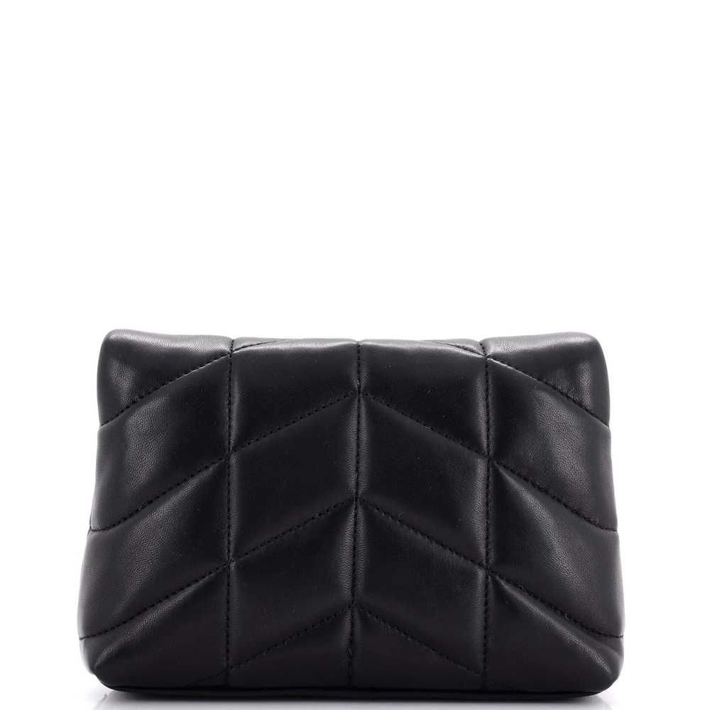 Saint Laurent LouLou Puffer Clutch Leather Small - image 3