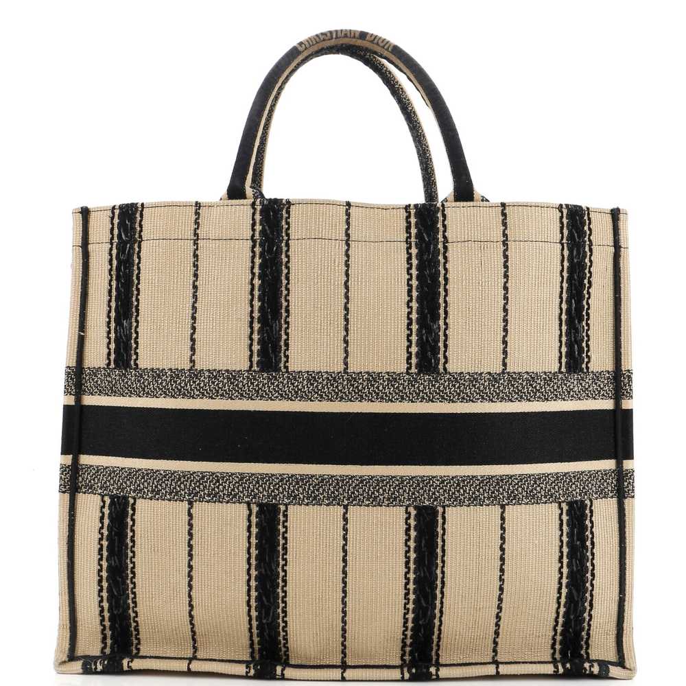 Christian Dior Book Tote Bayadere Stripe Embroide… - image 3