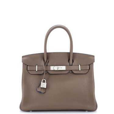 Hermes Birkin Handbag Verso Clemence with Palladiu