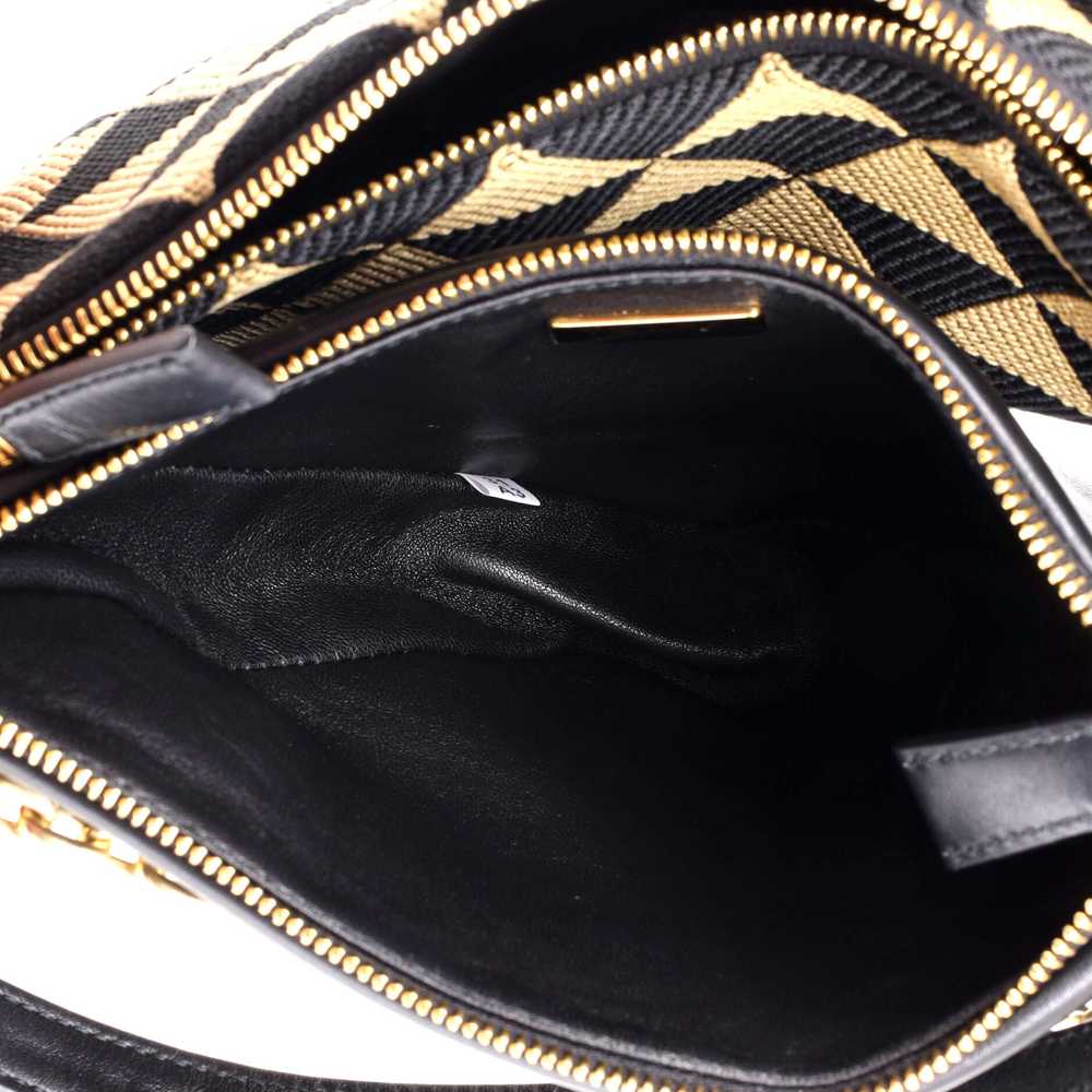 PRADA Double Symbole Triangle Bag Leather and Jac… - image 5