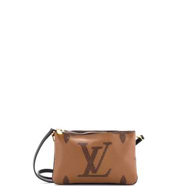 Louis Vuitton Double Zip Pochette Reverse Monogram