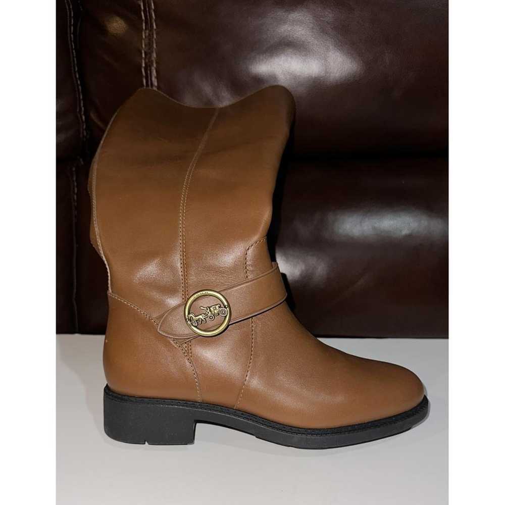 Coach Leather riding boots - image 3