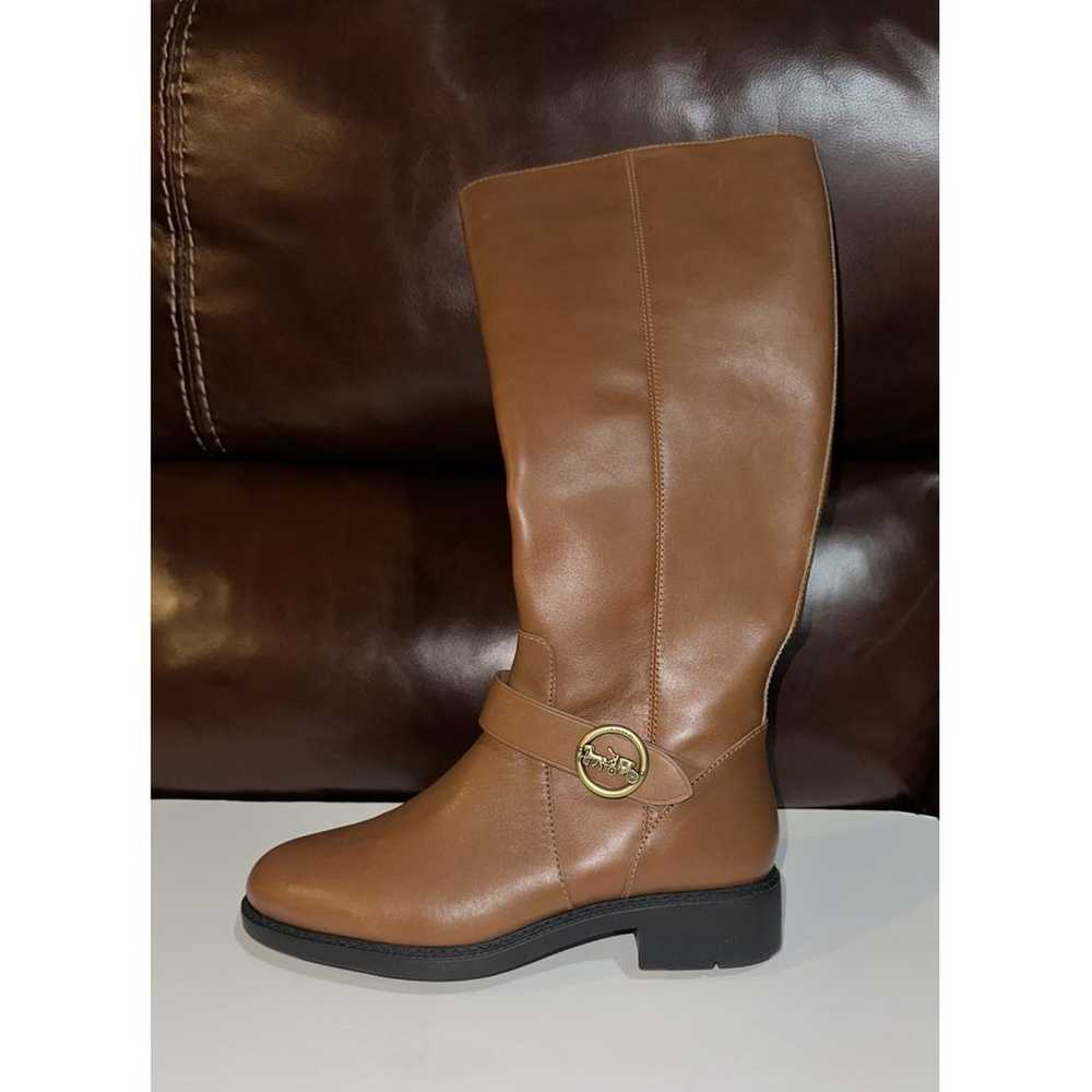 Coach Leather riding boots - image 5