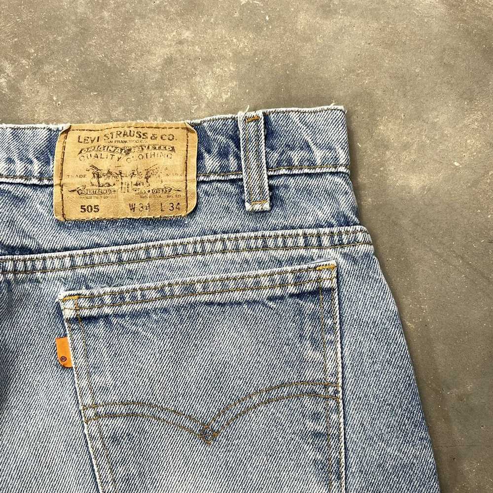 Levi's × Vintage Vintage Levi’s 505 Orange Tab Je… - image 2