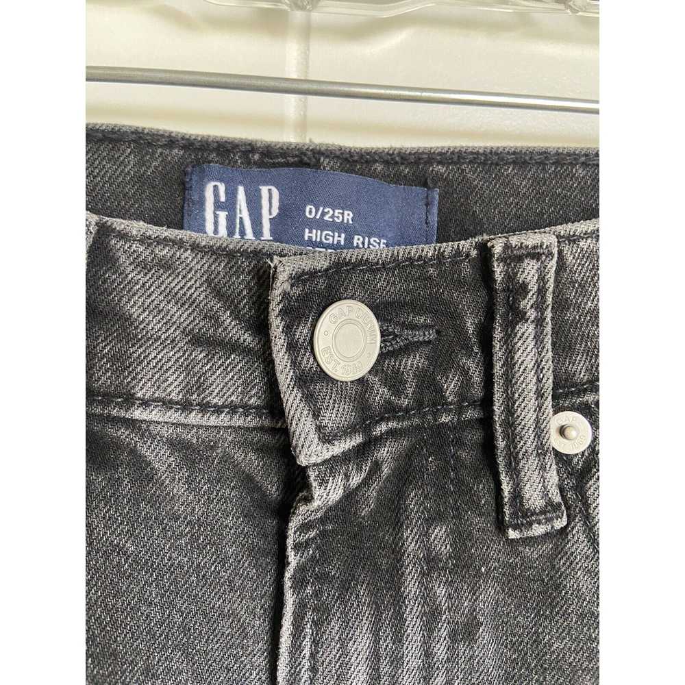 Gap Gap Womens Jeans Sz 0 25R High Rise Straight … - image 3