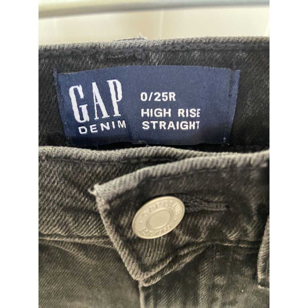 Gap Gap Womens Jeans Sz 0 25R High Rise Straight … - image 4