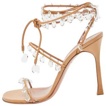 Amina Muaddi Patent leather sandal