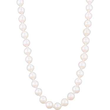 14k Yellow Gold 5.5-6mm Akoya Pearl Necklace 18" - image 1