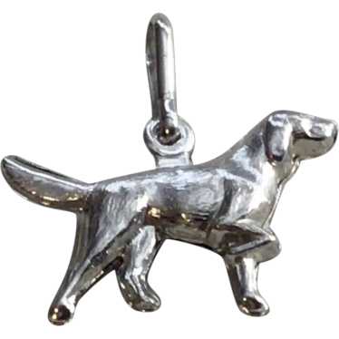 Sterling Silver Pointer Canine Dog Charm