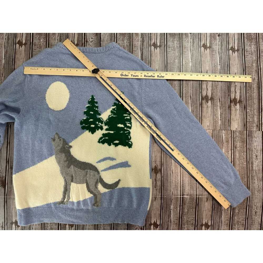 Other HARDEN 100% Cashmere Hand KnitSweater wolf … - image 6