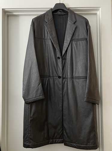 Archival Clothing Padded Leather Coat