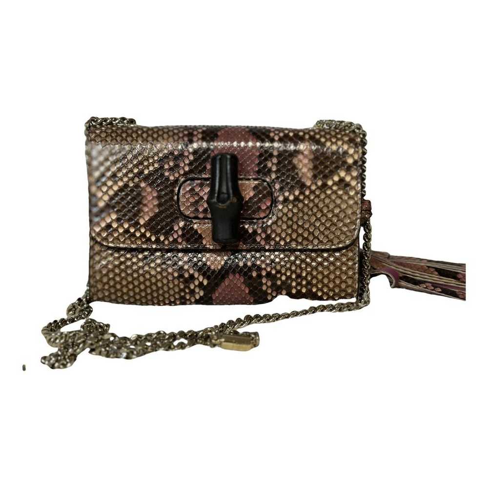 Gucci Miss Bamboo python crossbody bag - image 1