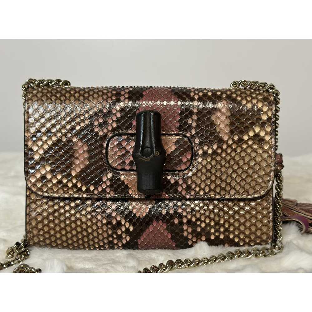 Gucci Miss Bamboo python crossbody bag - image 2