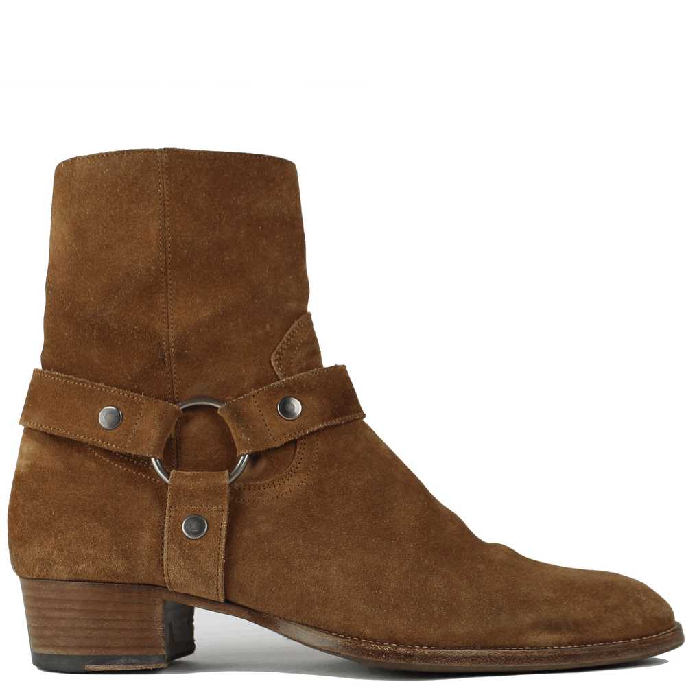 Saint Laurent Paris Saint Laurent Brown Suede Wya… - image 2