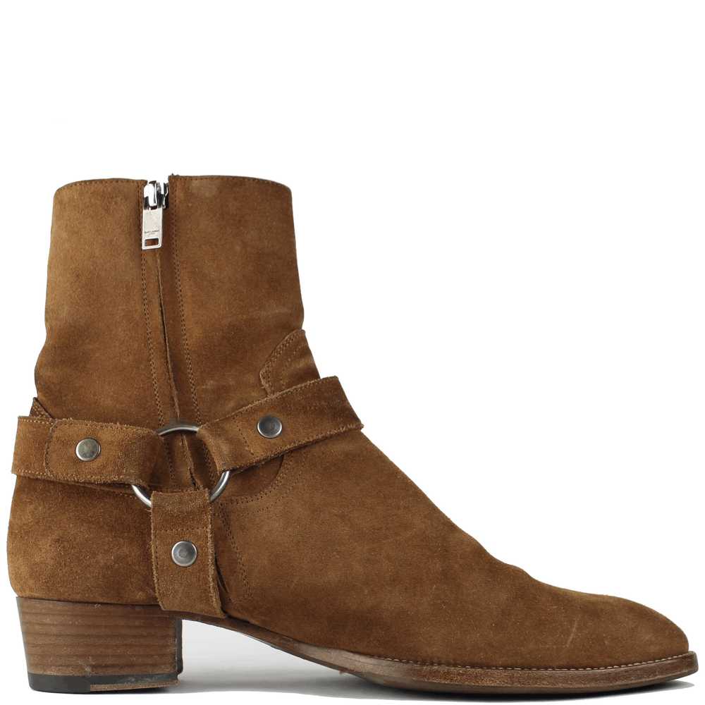 Saint Laurent Paris Saint Laurent Brown Suede Wya… - image 4